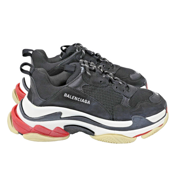 Balenciaga Triple S Lace-Up Trainers Men's Dad Sz42 9 US Used BL-S1205P-B005 - Picture 7 of 10
